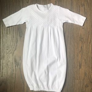 Kissy kissy white baby gown